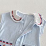 【66-90】オールインワン ダブルポケット セーラー 可愛い ベビー服 - 画像 (13)