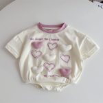 【66-90】ロンパース ハート 可愛い おしゃれ 赤ちゃん - 画像 (10)