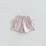 【73-100】ベビー 女の子 リボンフリル ショートパンツ - 画像 (9)