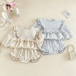 【66-90】セットアップ ベビー女の子 おしゃれ フリル
