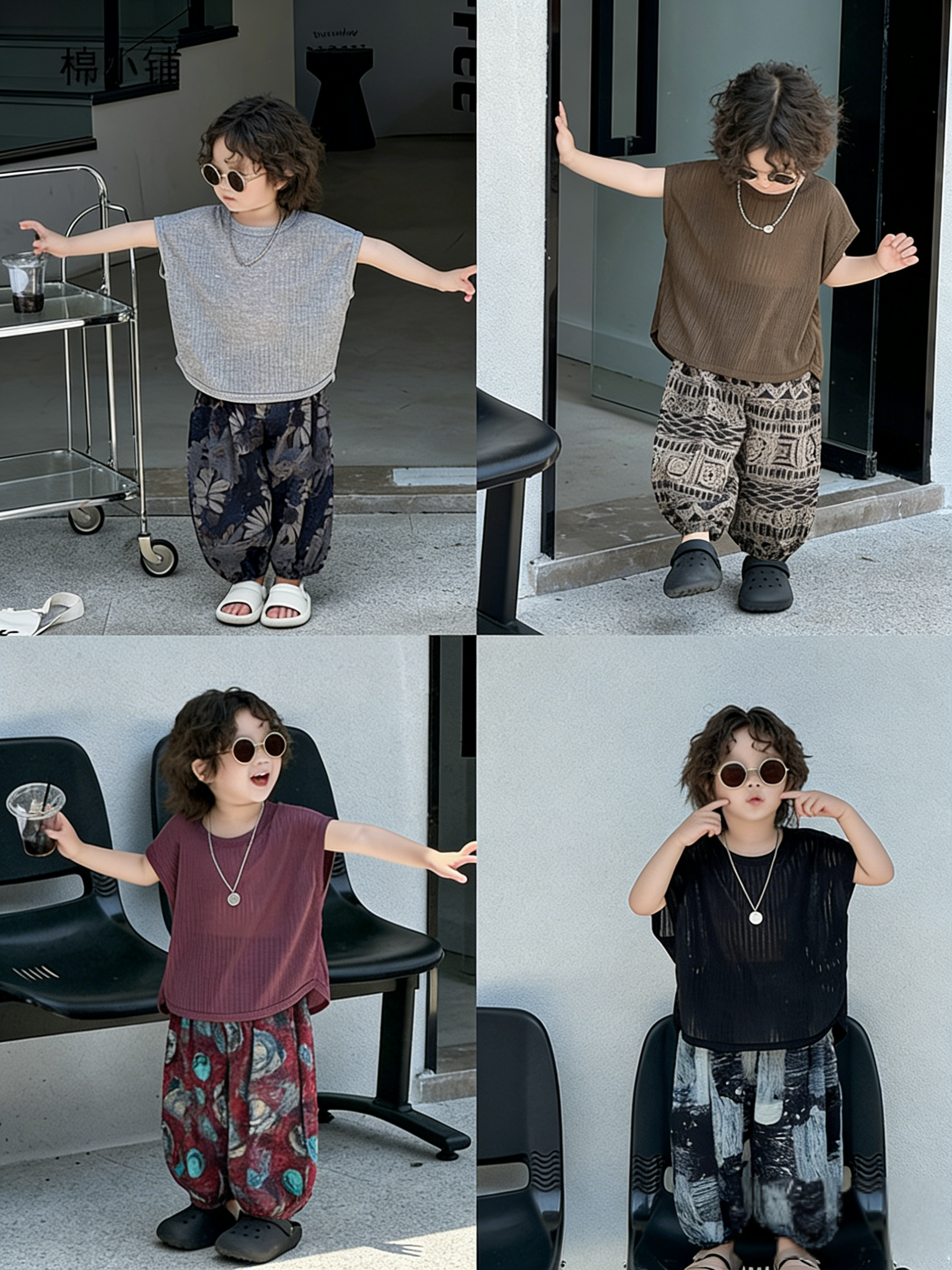 1 【90-150】半袖Tシャツ 男の子 バットスリーブ トレンド - 画像 (1)