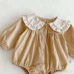 【66-90】ベビー 女の子 ウサギデザイン 耳付き 可愛い ロンパース出産祝い 写真映え - 画像 (8)