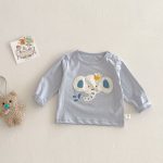 【73-120】Tシャツ 男の子ワッペン付き 可愛い トップス - 画像 (10)