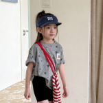 【80-130】半袖Tシャツ 女の子 プリント シンプル 韓国風 - 画像 (5)