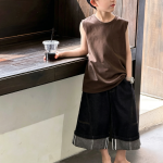 【100-170】ベスト 男の子 無地 シンプル ゆったり - 画像 (6)