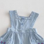 【73-120】フリルTシャツor刺繍サロペットorサロペットスカート 可愛い 子供服 - 画像 (11)
