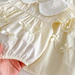 【66-140】 ロンパース or ワンピース ベビー フリル袖 リボン付き - 画像 (25)