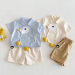 【73-110】Tシャツorパンツ 可愛い トリ 可愛い ベビー服 - 画像 (6)