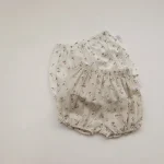 【73-100】セットアップ ベビー 女の子 韓国風 小花柄 丸襟 - 画像 (6)