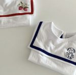 【66-90】ロンパース ベビー 可愛い 刺繍 セーラー - 画像 (10)