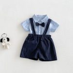 【73-100】セットアップ ベビー 男の子 学院風