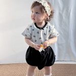 【73-100】セットアップ ベビー おしゃれ 北欧風 蝶結び - 画像 (3)