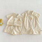 【73-100】サロペット or シャツ or ショートパンツ ベビー シンプル カートゥーン