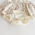 【66-90】ロンパースドレス ベビー服 女の子 ノースリーブ 丸襟 花柄 - 画像 (12)