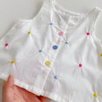 【66-100】セットアップ ベビー カラフルハート刺繍 - 画像 (7)
