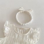 【66-90】ロンパースワンピース ベビー 女の子 スウィート チュール - 画像 (4)