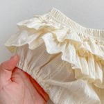 【66-90】セットアップ ベビー服 ノースリーブ フリル襟 トップス&スカートパンツ - 画像 (10)