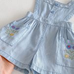 【73-120】フリルTシャツor刺繍サロペットorサロペットスカート 可愛い 子供服 - 画像 (12)