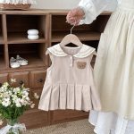 【73-110】ワンピース クマセーラー ノースリーブ 女の子 シンプル - 画像 (14)