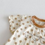 【66-90】カバーオール ベビー ドット柄 くまちゃん - 画像 (6)