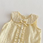 【73-100】ワンピース ベビー 女の子 スウィート ドット - 画像 (5)