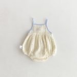 【66-90】キャミロンパース ベビー かわいいドット きのこ柄 - 画像 (6)
