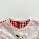 【66-90】ロンパース ベビー イチゴ柄 チェック リボン - 画像 (10)