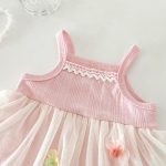 【66-90】キャミロンパースワンピース ベビー 女の子 チュール - 画像 (8)