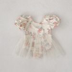 【80-120】ワンピース水着 女の子 うさぎ柄 チュール - 画像 (7)