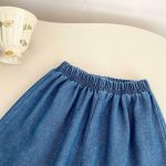 【73-120】セットアップ ベビー 女の子 デニムトップス&パンツ ノースリーブ - 画像 (14)