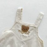 【66-90】セットアップ 熊さん 可愛い サロペット&Tシャツ - 画像 (17)