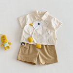 【73-110】Tシャツorパンツ 可愛い トリ 可愛い ベビー服 - 画像 (8)