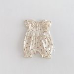 【66-90】オールインワン チェリー柄 フリル 可愛い ベビー服 - 画像 (6)