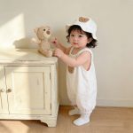 【66-100】サロペット＆帽子 クマ柄 可愛い ベビー服 - 画像 (6)