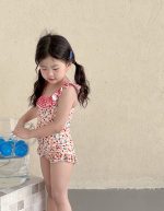 【80-130】水着 フリルデザイン リゾート 可愛い 女の子 スイムウェア - 画像 (12)