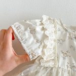 【66-90】ロンパース レース フラワー ベビー服 - 画像 (15)