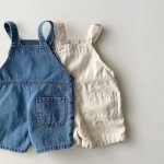 【73-120】サロペット デニム ショートパンツ - 画像 (5)