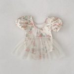 【80-120】ワンピース水着 女の子 うさぎ柄 チュール - 画像 (8)