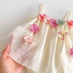 【66-90】キャミロンパース ベビー服 女の子 フラワー - 画像 (9)