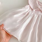 【66-90】ワンピース ベビー 女の子 チェック チュール スウィート - 画像 (7)
