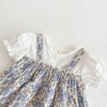 【66-90】ロンパースワンピ&帽子 ベビー 女の子 花柄 お出かけに - 画像 (8)