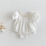 【66-90】2点セット ロンパース ベビー 花柄 レース - 画像 (6)