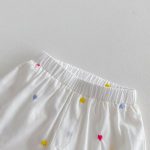 【66-100】セットアップ ベビー カラフルハート刺繍 - 画像 (9)