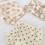 【66-100】セットアップ ベビー フリル袖トップス&レースショートパンツ - 画像 (11)