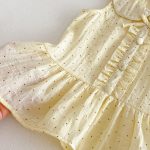 【73-100】ワンピース ベビー 女の子 スウィート ドット - 画像 (6)