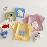 【73-120】半袖Tシャツ ベビー 男女兼用 可愛い カジュアル - 画像 (8)
