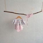 【73-120】水着 小花 可愛い スイムウェア&帽子 - 画像 (10)