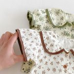 【66-100】二点セット シャツ&サロペット フラワー 可愛い - 画像 (12)