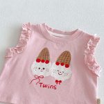 【73-120】タンクトップorショートパンツ 女の子 猫プリント 可愛い 子供服 - 画像 (17)