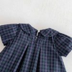 【66-90】ロンパース ベビー 女の子 チェックセーラー - 画像 (11)
